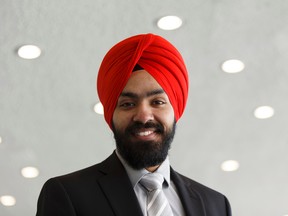 Bachelor of Business Administration degree in Accounting Graduate and Punjabi rapper Jagrit Bajwa is seen during Northern Alberta Institute of Technology's convocation held at the Northern Jubilee Auditorium in Edmonton on Friday, May 5, 2017. Ian Kucerak / Postmedia