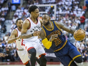 The Raptors can't compete with LeBron James and the Cleveland Cavaliers. Ernest Doroszuk/Postmedia Network