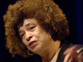 Angela Davis spoke to a sold-out crowd of 1,100 people in Winnipeg on Saturday. (Postmedia Network file)