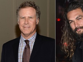 Will Ferrell, left, and Jason Momoa. (Getty Images)