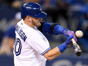 Josh Donaldson says "it's just a matter of time" before time Jays' bats get going. (Frank Gunn/The Canadian Press)