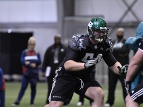 The Redblacks selected Evan Johnson ninth overall in Sunday's CFL dratf. (CFL.CA)