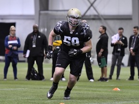 Idaho offensive lineman Mason Woods was the Argos’ top pick (10th overall in last night’s CFL draft. (ARTHUR WARD/CFL PHOTOS)