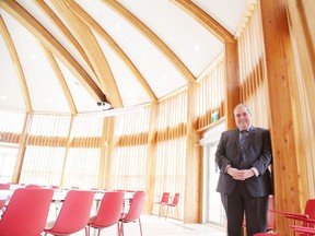 Dominic Giroux, president and vice-chancellor of Laurentian University, stands inside Laurentian's Indigenous Sharing and Learning Centre. Giroux has accepted the position of CEO at Health Sciences North. Gino Donato/Sudbury Star