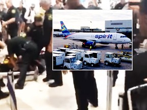 Fights broke out at Ft. Lauderdale-Hollywood International after Spirit Airlines abruptly cancelled nine flights.