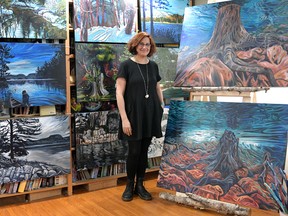 Ingersoll artist Danielle Gardner opened her home/gallery on the weekend for the 10th annual Oxford Studio Tour. (Chris Abbott/Tillsonburg News)