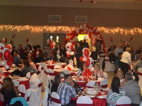 Rotary Lobster Fest took place on May 6 at St. Joseph’s Parish. The red and white balloons are in honour of Canada 150th birthday celebrations (Jeremy Appel | Whitecourt Star).