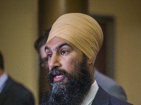Ontario NDP MPP Jagmeet Singh talks about a hydro relief plan at Queen's Park in Toronto on March 1, 2017. (Ernest Doroszuk/Toronto Sun)