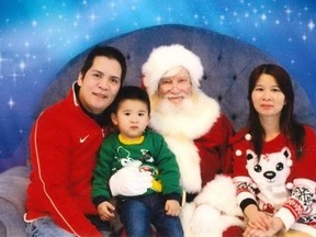 Ming Dong Xu (left), his wife Yu Ling Zhang and their four-year-old son Garrick Xu are shown in a Burnaby RCMP handout photo. Police are searching for a family of three from Burnaby, B.C., who have been missing since Sunday.RCMP say the parents and their four-year-old son did not return home as expected Sunday evening after having gone out around 3 p.m. (THE CANADIAN PRESS/HO-Burnaby)