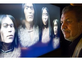 Media were invited to have a sneak peak at a digital facial reconstruction based on the ancient remains of a high-status shishalh family, estimated to be 4,000 years old. ASHLEY FRASER / POSTMEDIA