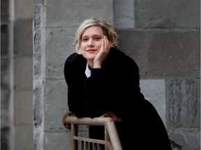 Montreal writer Heather O'Neill is photographed at the Hopital Misericorde in Montreal on Monday January 23, 2017. O'Neil's new book, The Lonely Hearts Hotel starts at the hospital ALLEN MCINNIS / MONTREAL GAZETTE