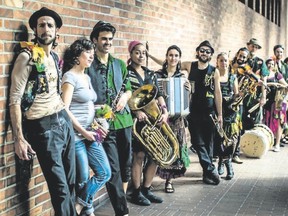 The 16-member Gypsy Kumbia Orchestra, nominated for best world music album Juno in 2016, will perform at Aeolian Hall Saturday. SPECIAL TO POSTMEDIA NEWS
