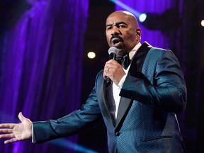 Host Steve Harvey speaks during the 2016 Neighborhood Awards hosted by Steve Harvey at the Mandalay Bay Events Center on July 23, 2016 in Las Vegas, Nevada. (Photo by Bryan Steffy/Getty Images for Nu-Opp, Inc)
