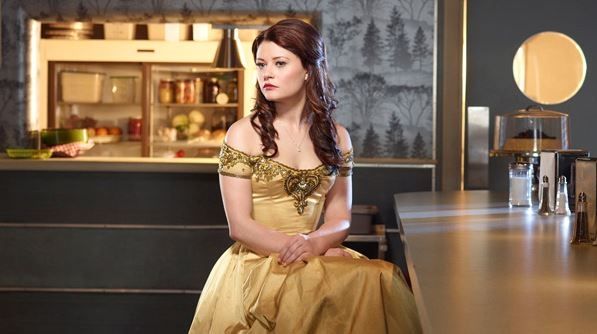 belle once upon a time gold dress