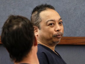 In this March 29, 2017, file photo Rolando Cardenas makes an initial court appearance in Las Vegas, Nev. (AP Photo/John Locher, File)
