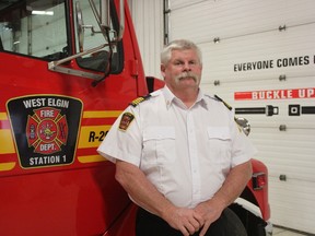 West Elgin fire chief Jeff Slater helped created a Post Traumatic Stress Disorder prevention program for the West Elgin Fire Service. PTSD is now recognized by the Ministry of Labour and the Workplace Safety and Insurance Board. Municipalities with emergency services are required to create a prevention program. (Laura Broadley/Times-Journal)