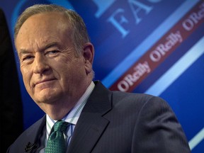 Fox News Channel host Bill O'Reilly poses on the set of his show "The O'Reilly Factor" REUTERS/Brendan McDermid