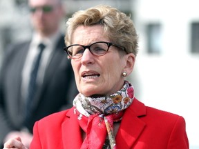 Ontario Premier Kathleen Wynne in Sault Ste. Marie, Ont. (Postmedia Network)