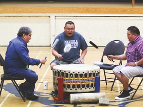 Siksika drummers