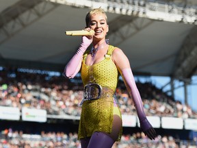 Katy Perry performs at Wango Tango at StubHub Center on Saturday, May 13, 2017, in Carson, Calif. (Photo by Chris Pizzello/Invision/AP)