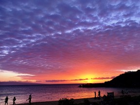 Sunsets on Ka'anapali Beach are some of the best in the world. JIM BYERS PHOTO