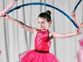 Vanessa Dears-Laframboise performs How Far I’ll Go with her Thursday Combo-Ballet clas, part of the Mitchell School of Dance presentation during their 2016-17 dance season-ending recital called Peace, Love…Dance on May 7 at the Mitchell & District Arena. ANDY BADER/MITCHELL ADVOCATE