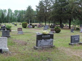 The existing cemetery at McIntosh Springs is seen here in 2015 just west of Barber's Bay. Local residents Alex Cande and Marcel Mandeville say they are collecting information about an old graveyard located adjacent to the existing cemetery which, they say, was bulldozed in the 1950s. They say they have relatives who were buried there.