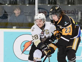 Lucas Brown and the Trenton Golden Hawks are in desperate need of a win at the 2017 RBC Cup in Cobourg after opening with consecutive losses at the national Jr. A championships. (Hockey Canada Images)