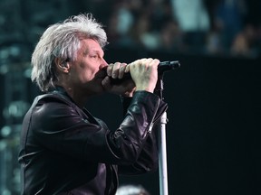 Jon Bon Jovi of of Bon Jovi performs at T-Mobile Arena on February 25, 2017 in Las Vegas, Nevada. (Photo by Ethan Miller/Getty Images)