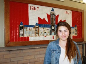 Camlachie's Ciara Ross, a Lambton College graduate and future University of Windsor student, will be leaving June 5 to spend three months on Greece's Isle of Lesvos to help refugees. Ross spoke to Golden K Kiwanis members on May 9 about her upcoming journey to Greece.
CARL HNATYSHYN/SARNIA THIS WEEK