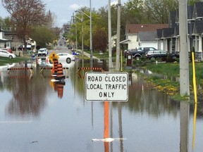 Flood waters