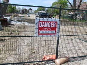 Construction is shown here on Tuesday May 16, 2017 on an affordable housing project that has begun on Copland Road in Sarnia, Ont. It's one of several new projects being supported by Lambton County, with the help of funding from the federal and provincial governments. (Paul Morden/Sarnia Observer/Postmedia Network)