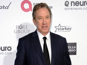 In this Feb. 22, 2015 file photo, Tim Allen, star of the ABC comedy series, "Last Man Standing," arrives at the 87th Academy Awards - 2015 Elton John AIDS Foundation Oscar Party in West Hollywood, Calif. Allen tweeted that he is “stunned and blindsided” on Tuesday, May 16, 2017, as ABC officially announced its 2017-18 line-up with “Last Man Standing” gone after six seasons. (Photo by Richard Shotwell/Invision/AP, File)