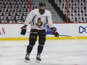 Ottawa Senators Viktor Stalberg during an optional skate