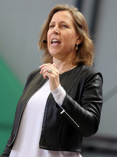 YouTube CEO Susan Wojcicki speaks during the opening keynote address at the Google I/O 2017 Conference at Shoreline Amphitheater on May 17, 2017 in Mountain View, Calif. (Justin Sullivan/Getty Images)