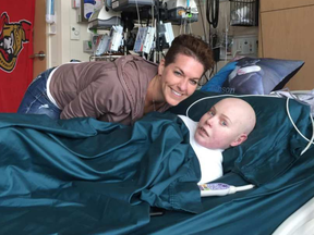 Photo of Jonathan Pitre and his mother, Tina Boileau, taken in Minnesota. Credit Tina Boileau -