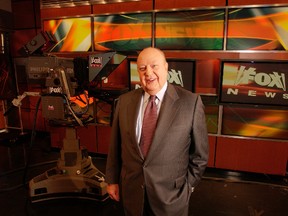In this Sept. 29, 2006 file photo, Fox News CEO Roger Ailes poses at Fox News in New York. (AP Photo/Jim Cooper, file)