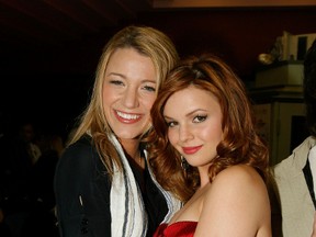 Actresses Blake Lively and Amber Tamblyn arrive at the screening of Stephanie Daley held at the Regent Showcase Theater April 24, 2007 in Hollywood California. (Photo by Mark Davis/Getty Images)