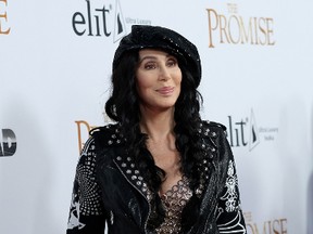 Cher attends the premiere of 'The Promise' at the Chinese theatre in Hollywood, on April 12, 2017. (CHRIS DELMAS/AFP/Getty Images)