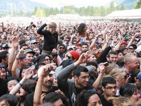 40,000 fans descended on Pemberton Village to party during the inaugural Pemberton Music Festival in 2008. (Postmedia Network files)