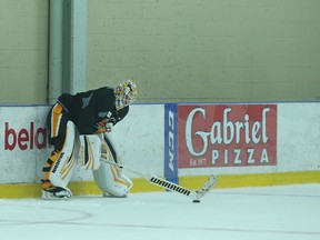 Pittsburgh Penguins goalie Matthew Murray during practice at the University of Ottawa in Ottawa on May 18, 2017. (Tony Caldwell/Postmedia)