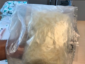Crystal methamphetamine seized by Kingston Police on Tuesday night. Photo supplied by Kingston Police