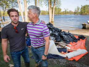 Alexandre Morin, left, seen with his dad, Pierre, lives on Petrie Island but says he has been denied city emergency services.