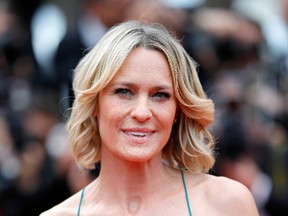 Actress Robin Wright of "The Dark of Night" attends the "Loveless (Nelyubov)" screening during the 70th annual Cannes Film Festival at Palais des Festivals on May 18, 2017 in Cannes, France. (Photo by Andreas Rentz/Getty Images)