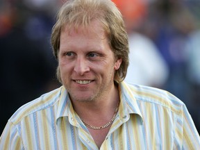 Sig Hansen, Captain of the Northwestern crab-catcher vessel, a boat featured on the Discovery Channel show 'Deadliest Catch', looks on during qualifying for the NASCAR Nextel Cup Series Coca-Cola 600 on May 24, 2007 at Lowe's Motor Speedway in Concord, North Carolina. (Streeter Lecka/Getty Images)