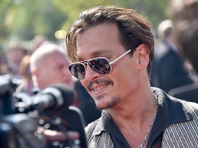 Johnny Depp attends the European Premiere to celebrate the release of Disney's "Pirates of the Caribbean: Salazar's Revenge" at Disneyland Paris on May 14, 2017 in Paris, France. (Photo by Kristy Sparow/Getty Images for Disney)