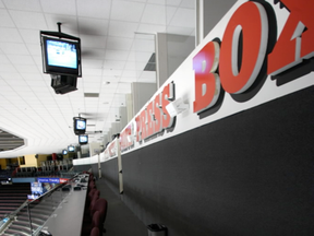 Press box at the home of the Ottawa Senators, Canadian Tire Centre. (Jana Chytllova, Postmedia)