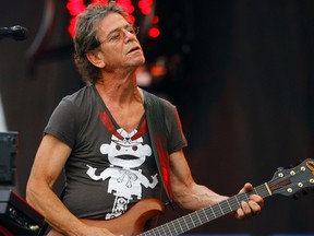 Lou Reed performs at the Lollapalooza music festival in Chicago on Aug. 9, 2009. (John Smierciak/AP Photo/Files)