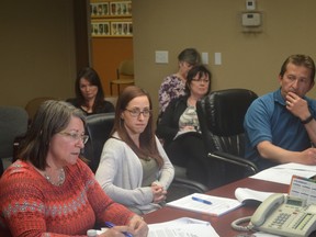 Left to right: Wendy Grimstad-Davidson, manager of planning and development, Jenine Loberg, director of planning and development and Peter Smyl, chief administrative officer (Jeremy Appel | Whitecourt Star).