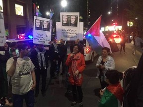 B’nai Brith wants to know why NDP leaership candidate Niki Ashton uploaded a photo to social media of herself in front of a poster that appears to depict the jailed leader of the Popular Front for the Liberation of Palestine (PFLP), Ahmad Sa’adat, who was imprisoned for the assassination of an Israeli government minister. (Facebook photo)